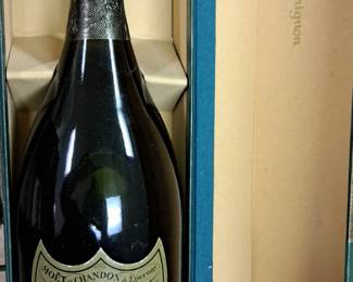 1980 Dom Perigon Champagne bottle in original box