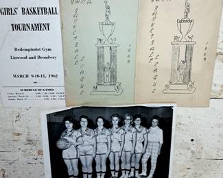 1960's Woman's basketball collectibles