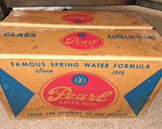 "Pearl Lager Beer " San Antonio St. Joseph case of beer