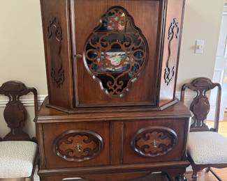 Beautiful antique Jacobean china cabinet