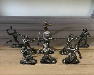 Metal cowboys and Indians