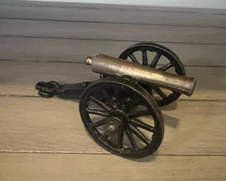 Cast iron toy cannon