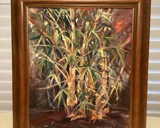 MSS053 Framed Original Painting Of Bamboo 
