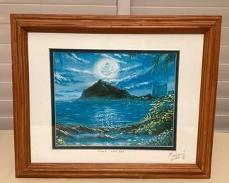 MSS085 Framed & Matted Scenic Picture By Kalani