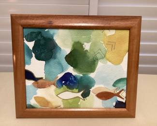 MSS082 Koa Framed Original Watercolor Painting 