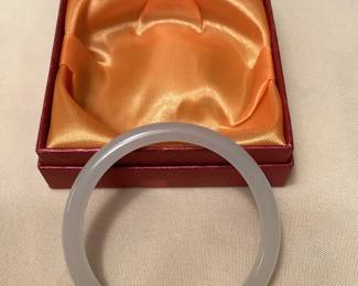 MSS007 White Jade Bangle Bracelet New 