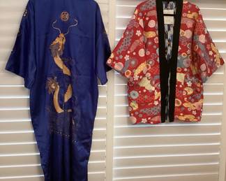 MSS228 Japanese Hapi Coat & Asian Dragon Kimono Robe