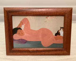 MSS169 Koa Framed Pegge Hopper Picture 