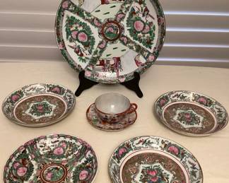 MSS185 Rose Medallion & Geisha Ware Porcelain Dishes