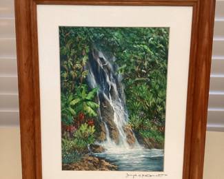 MSS079 Framed & Matted Scenic Picture By Joseph Dowson Sr.