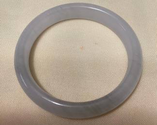 MSS005 White Jade Bangle Bracelet New