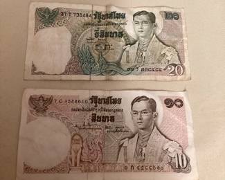 MSS128 Thai 10 Baht & 20 Baht Currency 