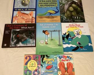 MSS160 Nine Hardcover Hawaiian Children's Books 