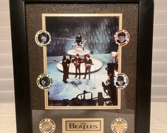 MSS116 Framed Beatles Memorabilia 