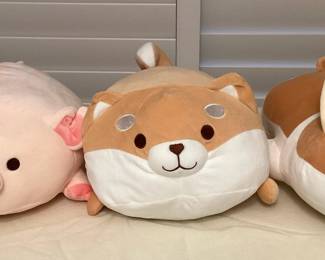 MSS213 Shiba Inu, Corgi & Pig Plushies New