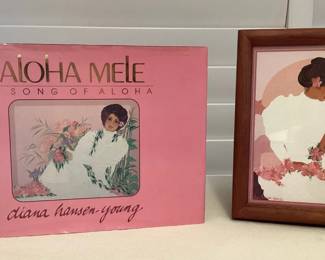 MSS019 Diana Hansen-Young Koa Framed Picture & Book