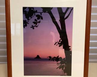 MSS149 Koa Framed Art Photography Of Chinaman's Hat