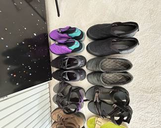 Variety of shoes/sandals