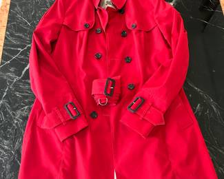 Burberry London Red Trench Coat
