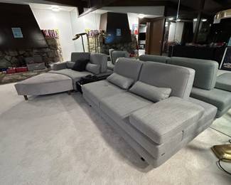 Lazzoni Gray Upholstered Sofa