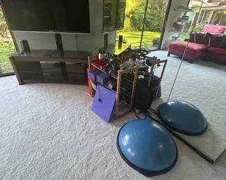 Samsung 3D and gym equipment