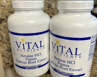 Vital Nutrients Betaine HCl Pepsin Gentian Root Extract