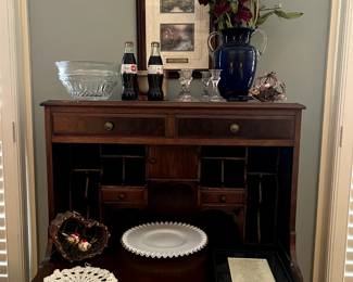 antique drop front secretary
