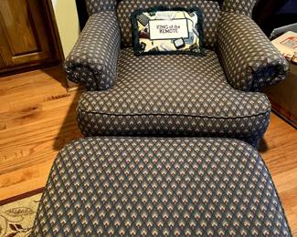 Taylor & King chair & ottoman