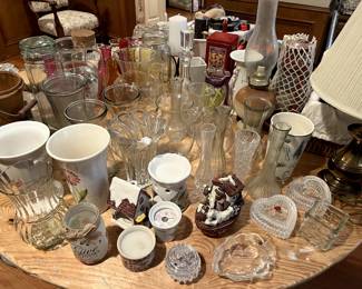 lamps, vases, candles