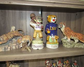 LSU decanters with Andrea tigers