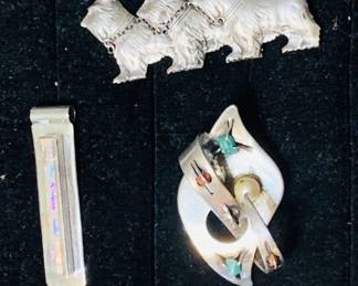 Sterling Pins & Pendant