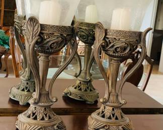 (2) Ornate Candles