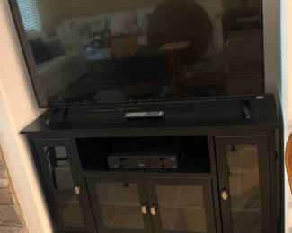 Black Media Cabinet / 55” TV