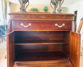Inside Buffet Cabinet