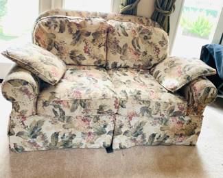 Close-up of Floral Loveseat