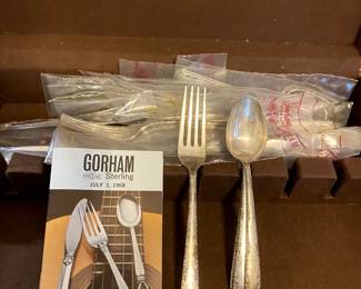 sterling silver gorham camellia silverware