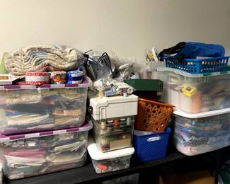 Lot's of material for guilting  