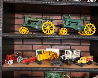 Cast iron toys! Tractors!