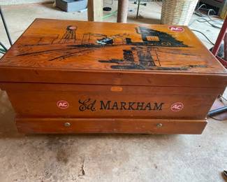 Vintage Wooden Tool Box