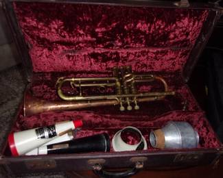 Vintage Trumpet in Case