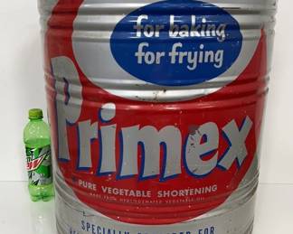 Tin PRIMEX 110 lb. Lard Tub