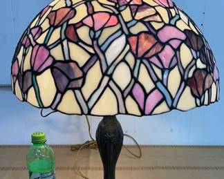 Vintage Stained Glass Lamp