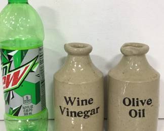 Glazed Ceramic Decanter Set- England