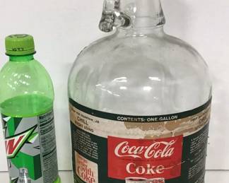 Vintage Glass Coca Cola Syrup Jug