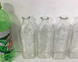 Antique Glass Milk Baby Bottles