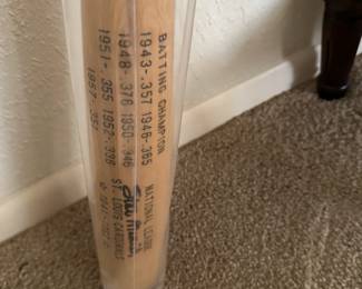 Stan The Man Musial autographed baseball bat