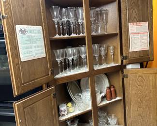 Lots of glassware.  And I mean lots.