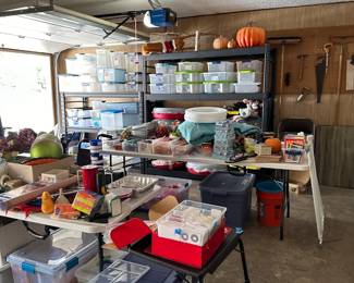 Garage at the beginning - it exploded out even more since this was taken