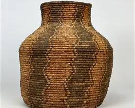 Antique Native American Woven Basket Possibly Apache
