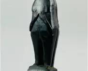 Choko Panama Carved Hardwood Human Male Tribal Figurine
